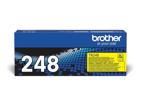 Brother | TN248Y | Żółty | Kaseta z tonerem | 1000 stron Brother | TN248Y | Żółty | Kaseta z tonerem | 1000 stron