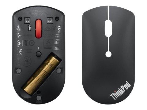 Lenovo | ThinkPad Bluetooth Silent Mouse bez baterii | Bezprzewodowa | Bluetooth 5.0 | Czarna | 1 rok(y) Lenovo | ThinkPad Bluetooth Silent Mouse bez baterii | Bezprzewodowa | Bluetooth 5.0 | Czarna | 1 rok(y)