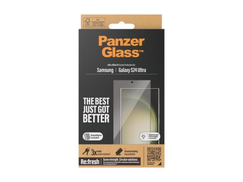Ochronne szkło hartowane PanzerGlass do Samsung Galaxy S 2024 | Ultra szeroki dopasowanie Ochronne szkło hartowane PanzerGlass do Samsung Galaxy S 2024 | Ultra szeroki dopasowanie
