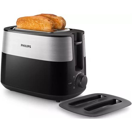 Philips | HD2517/90 Daily Collection | Toster | Moc 830 W | Liczba gniazd 2 | Materiał obudowy tworzywo sztuczne | Czarny/stal n Philips | HD2517/90 Daily Collection | Toster | Moc 830 W | Liczba gniazd 2 | Materiał obudowy tworzywo sztuczne | Czarny/stal n