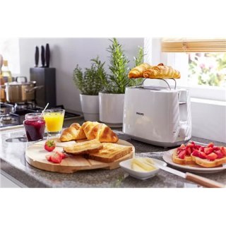 Philips | HD2582/00 | Toster | Moc 760 - 900 W | Ilość otworów 2 | Materiał obudowy Plastik | Biały