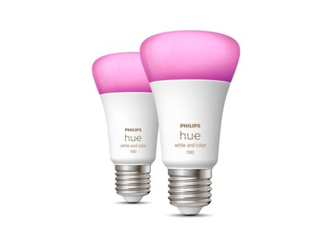 Philips Hue | WCA 11W A60 E27 2 szt. w opakowaniu | E27 | 11 W | Biały i kolor 2000K-6500K +16 milionów kolorów | Bluetooth i Zi Philips Hue | WCA 11W A60 E27 2 szt. w opakowaniu | E27 | 11 W | Biały i kolor 2000K-6500K +16 milionów kolorów | Bluetooth i Zi