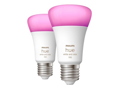 Philips Hue | WCA 11W A60 E27 2 szt. w opakowaniu | E27 | 11 W | Biały i kolor 2000K-6500K +16 milionów kolorów | Bluetooth i Zi Philips Hue | WCA 11W A60 E27 2 szt. w opakowaniu | E27 | 11 W | Biały i kolor 2000K-6500K +16 milionów kolorów | Bluetooth i Zi