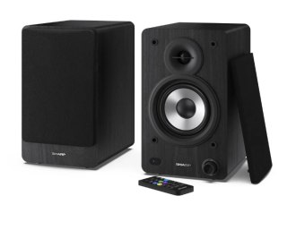 Sharp CP-SS30 Głośniki półkowe, czarny Sharp | Głośniki | CP-SS30(BK) Półka | 60 W | Bluetooth | Czarny | Połączenie bezprzewodo