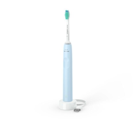 Szczoteczka elektryczna Philips Sonicare HX3651/12 w kolorze jasnoniebieskim - Ładowana, przeznaczona dla dorosłych. W zestawie Szczoteczka elektryczna Philips Sonicare HX3651/12 w kolorze jasnoniebieskim - Ładowana, przeznaczona dla dorosłych. W zestawie