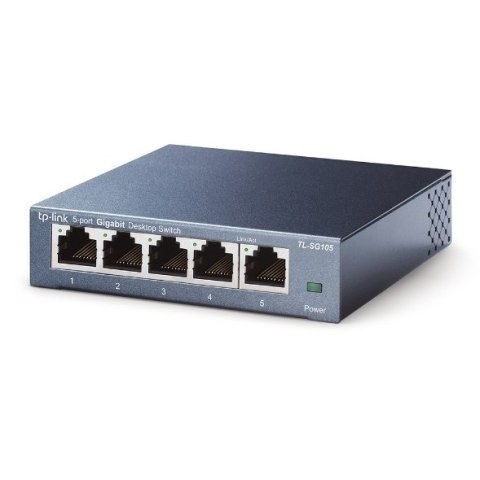TP-LINK | Switch | TL-SG105 | Niezarządzalny | Desktop | Porty 1 Gb/s (RJ-45) ilość 5 | Typ zasilania Zewnętrzny | 24 miesiące TP-LINK | Switch | TL-SG105 | Niezarządzalny | Desktop | Porty 1 Gb/s (RJ-45) ilość 5 | Typ zasilania Zewnętrzny | 24 miesiące