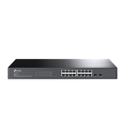 TP-Link JetStream TL-SG2218 - V1 - switch - 16 portów - smart - do montażu w szafie rack TP-Link JetStream TL-SG2218 - V1 - switch - 16 portów - smart - do montażu w szafie rack