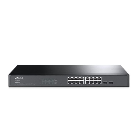 TP-Link JetStream TL-SG2218 - V1 - switch - 16 portów - smart - do montażu w szafie rack TP-Link JetStream TL-SG2218 - V1 - switch - 16 portów - smart - do montażu w szafie rack