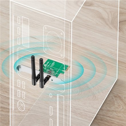 TP-Link TL-WN881ND - karta sieciowa - PCIe 2.0 TP-Link TL-WN881ND - karta sieciowa - PCIe 2.0