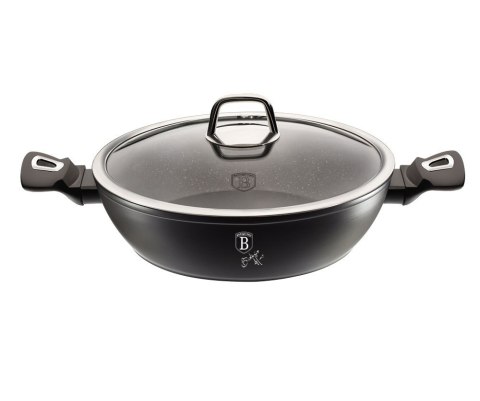 GARNEK PŁASKI 3.8L 28CM BERLINGER HAUS BLACK SILVER BH-1850 GARNEK PŁASKI 3.8L 28CM BERLINGER HAUS BLACK SILVER BH-1850