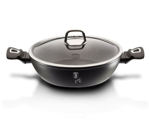 GARNEK PŁASKI 3.8L 28CM BERLINGER HAUS BLACK SILVER BH-1850 GARNEK PŁASKI 3.8L 28CM BERLINGER HAUS BLACK SILVER BH-1850