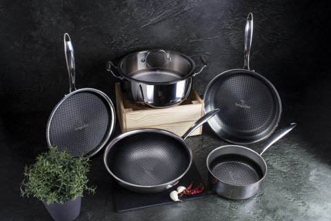 GARNEK STALOWY 18/10 4.5L 24cm BERLINGER HAUS ETERNAL COLLECTION BH-7445