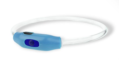 Obroża LED niebieska M 55cm Obroża LED niebieska M 55cm