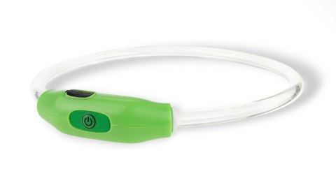 Obroża LED zielona M 55cm Obroża LED zielona M 55cm