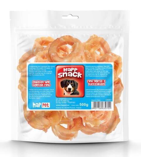 Ring dorsz z kurczakiem Happet GM51 500g Ring dorsz z kurczakiem Happet GM51 500g