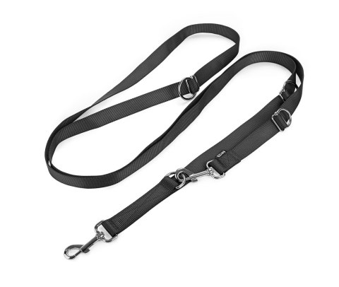 Smycz regulowana taśma M czarna 3m/2,0cm Smycz regulowana taśma M czarna 3m/2,0cm
