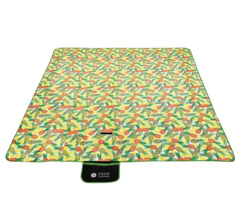 MATA PIKNIKOWA WODOODPORNA 200 X 200CM TADAR ANANASY TD-2664 MATA PIKNIKOWA WODOODPORNA 200 X 200CM TADAR ANANASY TD-2664