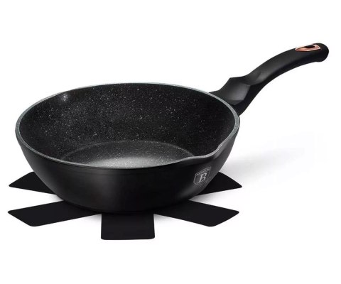 PATELNIA GRANITOWA 24CM WYLEWEKI GŁĘBOKA BERLINGER HAUS BLACK ROSE BH-6184 PATELNIA GRANITOWA 24CM WYLEWEKI GŁĘBOKA BERLINGER HAUS BLACK ROSE BH-6184