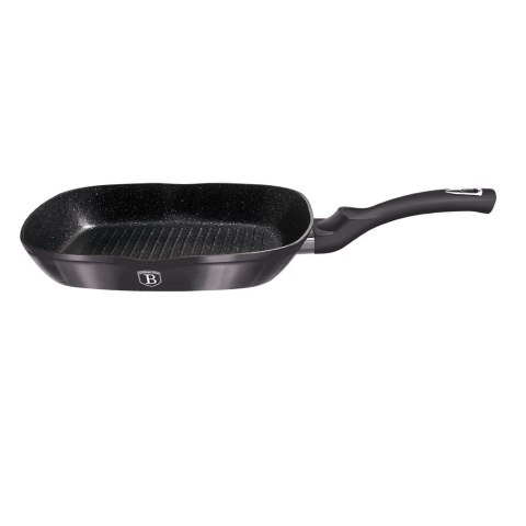 PATELNIA GRILLOWA Z POWŁ. GRANITOWĄ 28x28cm BERLINGER HAUS Carbon Pro BH-6909