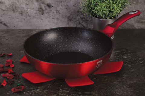 WOK GRANITOWY 30CM BERLINGER HAUS METALLIC LINE BURGUNDY BH-6166 WOK GRANITOWY 30CM BERLINGER HAUS METALLIC LINE BURGUNDY BH-6166