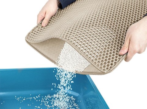 Mata pod kuwetę L 55x75cm biała kremowa Mata pod kuwetę L 55x75cm biała kremowa