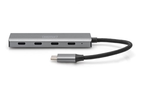 4-portowy koncentrator DIGITUS USB-C | Digitus | DIGITUS - koncentrator - 4 porty | DA-70246 4-portowy koncentrator DIGITUS USB-C | Digitus | DIGITUS - koncentrator - 4 porty | DA-70246