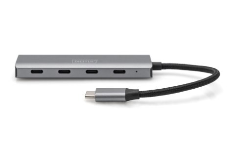 4-portowy koncentrator DIGITUS USB-C | Digitus | DIGITUS - koncentrator - 4 porty | DA-70246 4-portowy koncentrator DIGITUS USB-C | Digitus | DIGITUS - koncentrator - 4 porty | DA-70246