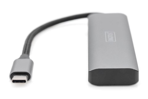 4-portowy koncentrator DIGITUS USB-C | Digitus | DIGITUS - koncentrator - 4 porty | DA-70246 4-portowy koncentrator DIGITUS USB-C | Digitus | DIGITUS - koncentrator - 4 porty | DA-70246