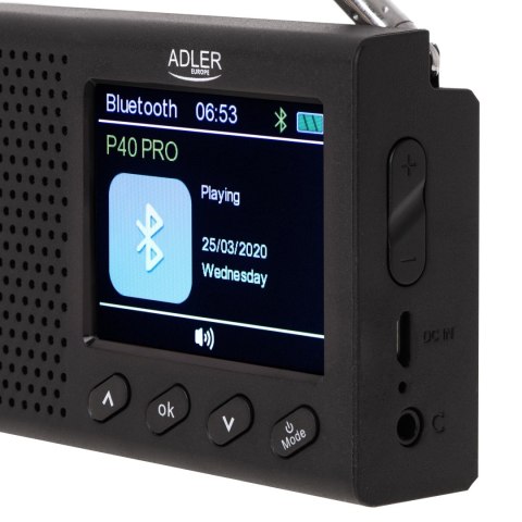 Adler AD 1198 FM Travel Radio, 87.5 - 108 MHz RDS, Speaker power 3W, Black Adler AD 1198 FM Travel Radio, 87.5 - 108 MHz RDS, Speaker power 3W, Black