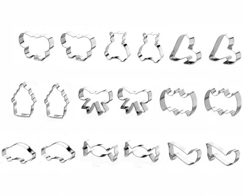 ZESTAW WYKRAWACZY DO CIASTA 18 ELE. 9 WZORÓW TADAR TD-2924 ZESTAW WYKRAWACZY DO CIASTA 18 ELE. 9 WZORÓW TADAR TD-2924
