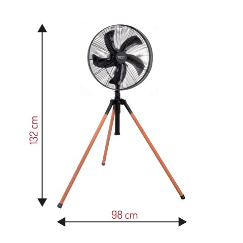 Camry | Wentylator | CR 7329 | Wentylator na statywie | Czarny | Średnica 40 cm | Liczba prędkości 3 | Oscylacja | 100 W | Nie Camry | Wentylator | CR 7329 | Wentylator na statywie | Czarny | Średnica 40 cm | Liczba prędkości 3 | Oscylacja | 100 W | Nie