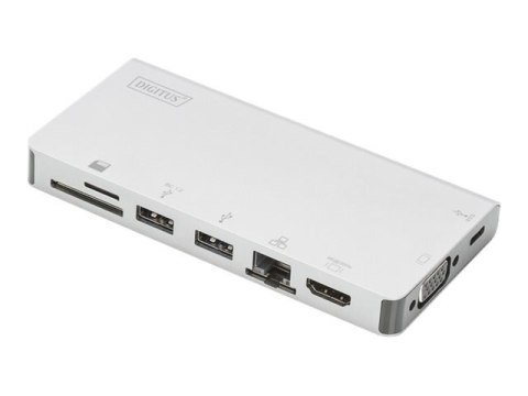 Digitus | USB-C Multiport Travel Dock | DA-70866 | Stacja dokująca | Porty Ethernet LAN (RJ-45) 1 | Porty VGA (D-Sub) 1 | Porty Digitus | USB-C Multiport Travel Dock | DA-70866 | Stacja dokująca | Porty Ethernet LAN (RJ-45) 1 | Porty VGA (D-Sub) 1 | Porty
