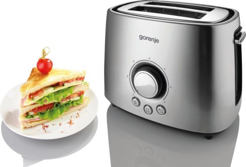 Gorenje | Toaster | T1000E | Power 1000 W | Number of slots 2 | Housing material Metal | Stainless Steel Gorenje | Toaster | T1000E | Power 1000 W | Number of slots 2 | Housing material Metal | Stainless Steel