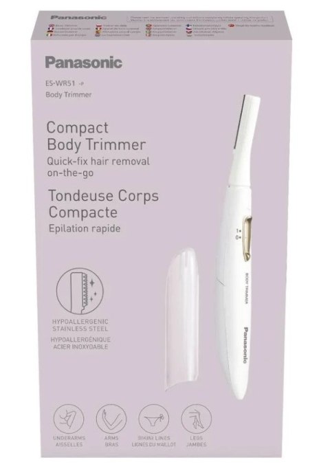 Panasonic Compact Body Trimmer | ES-WR51-P503 | Cordless | White Panasonic Compact Body Trimmer | ES-WR51-P503 | Cordless | White