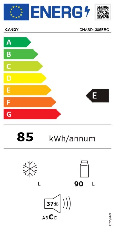 Lodówka stołowa Candy | CHASD4385EBC | Klasa efektywności energetycznej E | Wolnostojąca | Spiżarnia | Wysokość 85 cm | Pojemnoś Lodówka stołowa Candy | CHASD4385EBC | Klasa efektywności energetycznej E | Wolnostojąca | Spiżarnia | Wysokość 85 cm | Pojemnoś
