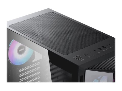 MSI MPG GUNGNIR 110R Obudowa PC, Mid-Tower, USB 3.2, Czarny | MSI | MPG GUNGNIR 110R | Czarny | ATX | Zasilacz w zestawie Nie MSI MPG GUNGNIR 110R Obudowa PC, Mid-Tower, USB 3.2, Czarny | MSI | MPG GUNGNIR 110R | Czarny | ATX | Zasilacz w zestawie Nie