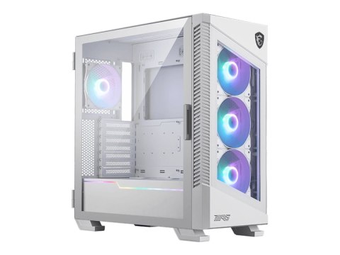 MSI MPG VELOX 100R White Obudowa PC, Mid-Tower, USB 3.2, wyjście audio, wejście mikrofonowe | MSI MSI MPG VELOX 100R White Obudowa PC, Mid-Tower, USB 3.2, wyjście audio, wejście mikrofonowe | MSI