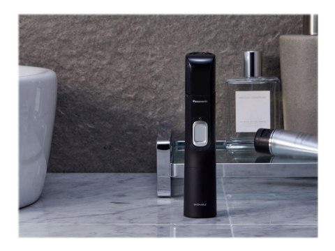 Panasonic ERGN300K503 Wet/Dry Nose & Ear Hair Trimmer with Vortex Cleaning System, Grey Panasonic ERGN300K503 Wet/Dry Nose & Ear Hair Trimmer with Vortex Cleaning System, Grey