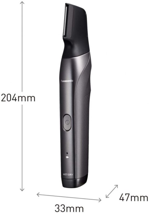 Panasonic | Trymer do włosów | ER-GY60-H503 | Liczba kroków długości 20 | Dokładność kroku 0,5 mm | Czarny/Srebrny | Bezprzewodo Panasonic | Trymer do włosów | ER-GY60-H503 | Liczba kroków długości 20 | Dokładność kroku 0,5 mm | Czarny/Srebrny | Bezprzewodo