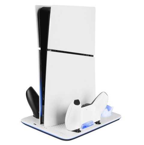 Fixed Multifunctional Station for PlayStation 5 (Slim) with Fans and Charging for two DualSense Controllers | FIXPS5S-MCS-BW Fixed Multifunctional Station for PlayStation 5 (Slim) with Fans and Charging for two DualSense Controllers | FIXPS5S-MCS-BW