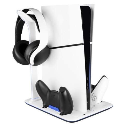 Fixed Multifunctional Station for PlayStation 5 (Slim) with Fans and Charging for two DualSense Controllers | FIXPS5S-MCS-BW Fixed Multifunctional Station for PlayStation 5 (Slim) with Fans and Charging for two DualSense Controllers | FIXPS5S-MCS-BW