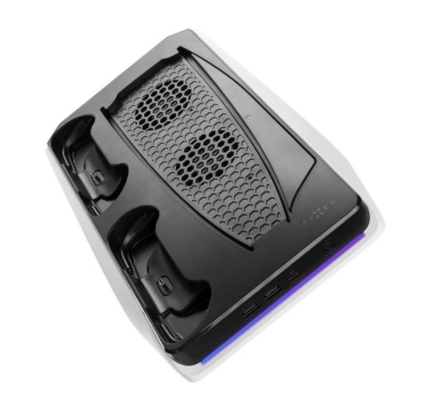Fixed Multifunctional Station for PlayStation 5 with Cooling and Charging for two DualSense Controllers | FIXPS5-MCS-BW Fixed Multifunctional Station for PlayStation 5 with Cooling and Charging for two DualSense Controllers | FIXPS5-MCS-BW