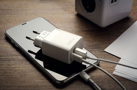 Fixed USB-C/USB Travel Charger 20W | FIXC20N-CU-WH Fixed USB-C/USB Travel Charger 20W | FIXC20N-CU-WH