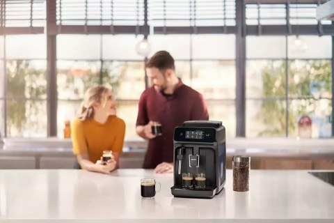 Philips | Coffee maker Series 1200 | EP1220/00 | Pump pressure 15 bar | Built-in milk frother | Fully automatic | 1500 W | Black Philips | Coffee maker Series 1200 | EP1220/00 | Pump pressure 15 bar | Built-in milk frother | Fully automatic | 1500 W | Black