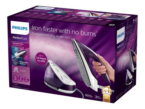 Philips | System do prasowania | GC7933/30 PerfectCare Compact Plus | 2400 W | 1,5 L | 6,5 bar | Automatyczne wyłączanie | Funkc Philips | System do prasowania | GC7933/30 PerfectCare Compact Plus | 2400 W | 1,5 L | 6,5 bar | Automatyczne wyłączanie | Funkc