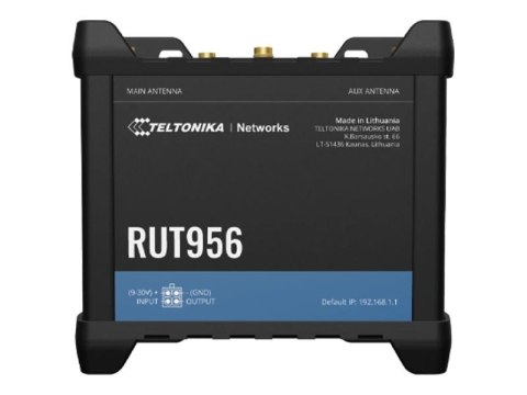 Router przemysłowy | RUT956 | 802.11n | 10/100 Mbit/s | Porty Ethernet LAN (RJ-45) 4 | Obsługa sieci Mesh Nie | MU-MiMO Nie | 2G Router przemysłowy | RUT956 | 802.11n | 10/100 Mbit/s | Porty Ethernet LAN (RJ-45) 4 | Obsługa sieci Mesh Nie | MU-MiMO Nie | 2G