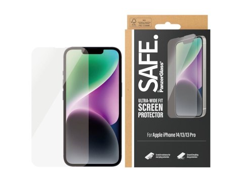SAFE by PanzerGlass Screen Protector Apple iPhone 14 | 13 | 13 Pro | Ultra-Wide Fit SAFE by PanzerGlass Screen Protector Apple iPhone 14 | 13 | 13 Pro | Ultra-Wide Fit