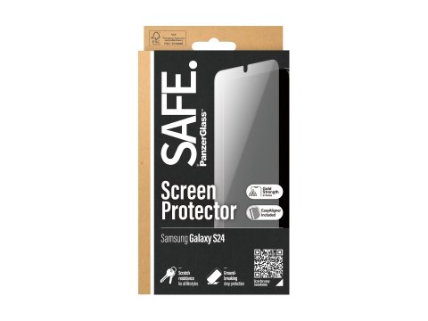SAFE by PanzerGlass Screen Protector Samsung Galaxy S24 | Ultra-Wide Fit z EasyAligner SAFE by PanzerGlass Screen Protector Samsung Galaxy S24 | Ultra-Wide Fit z EasyAligner