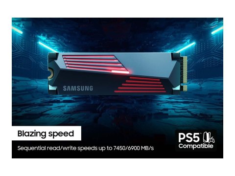 Samsung | 990 PRO z radiatorem | 4000 GB | Format SSD M.2 2280 | Interfejs SSD M.2 NVME | Prędkość odczytu 7450 MB/s | Prędkość Samsung | 990 PRO z radiatorem | 4000 GB | Format SSD M.2 2280 | Interfejs SSD M.2 NVME | Prędkość odczytu 7450 MB/s | Prędkość
