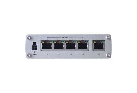 Teltonika | Industiral POE+ Swith | TSW100 | Unmanaged | Desktop | Porty 1 Gb/s (RJ-45) w ilości 5 | Porty PoE w ilości 4 | Port Teltonika | Industiral POE+ Swith | TSW100 | Unmanaged | Desktop | Porty 1 Gb/s (RJ-45) w ilości 5 | Porty PoE w ilości 4 | Port